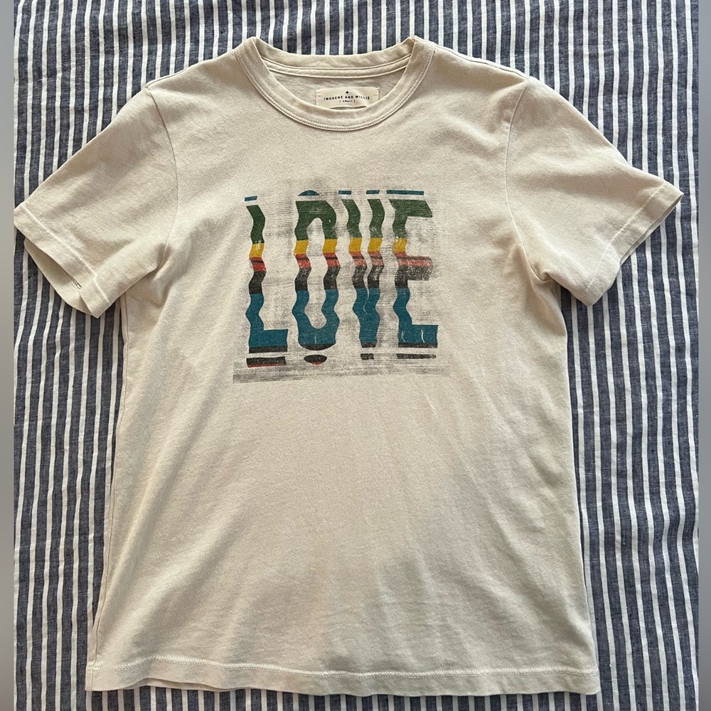 Imogene + Willie midweight graphic Love t-shirt